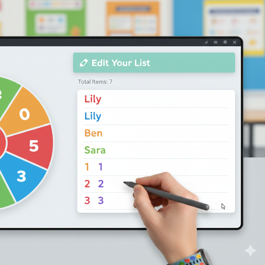 alphabet spinning wheel
