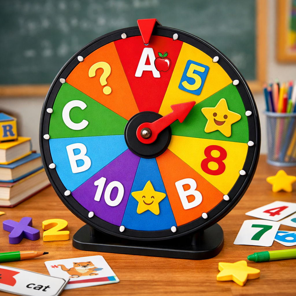 Educational spinning wheel for kids