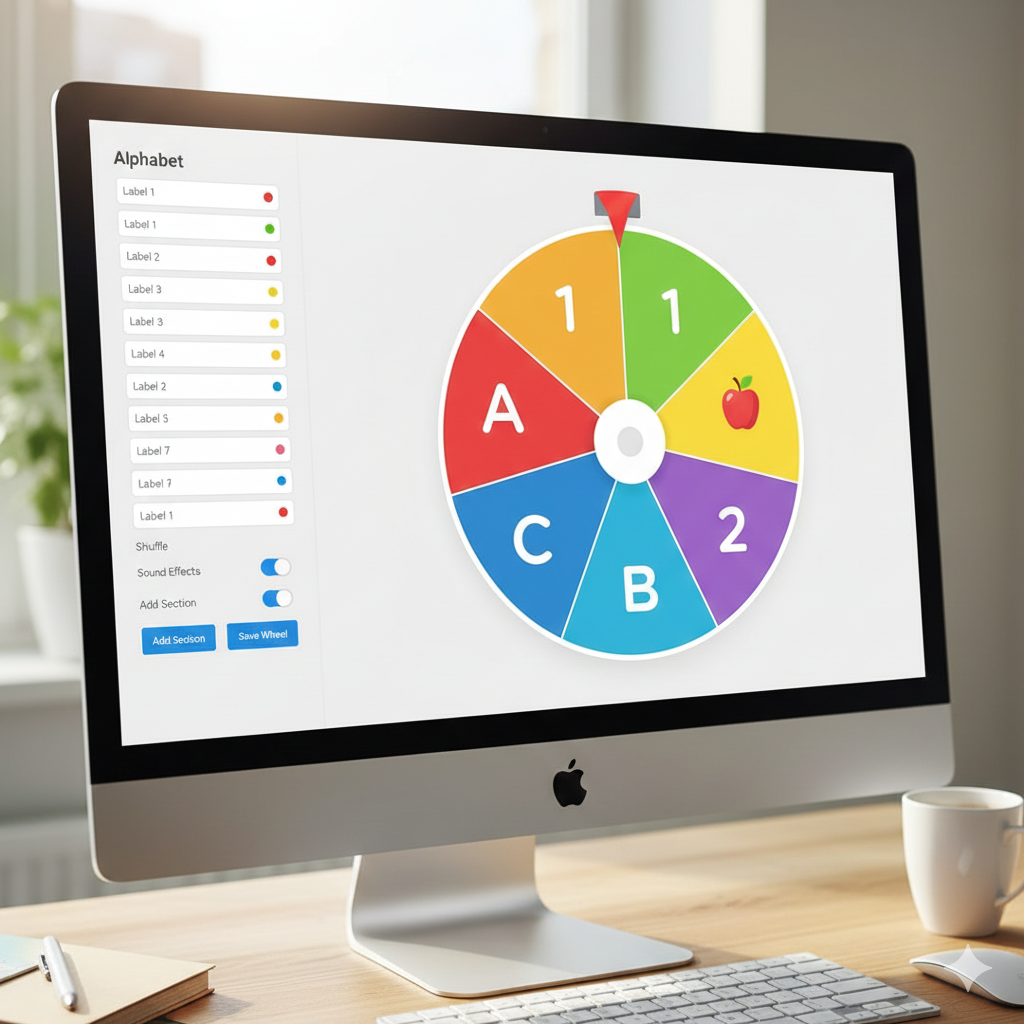 alphabet wheel for classroom